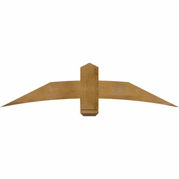 Ekena Millwork Bellingham Rough Sawn Timber Gable Bracket, Western Red Cedar, 60"W x 15"H x 4"D x 6"F, 6/12 Pitch GBW060X15X0406BEL00RWR - main